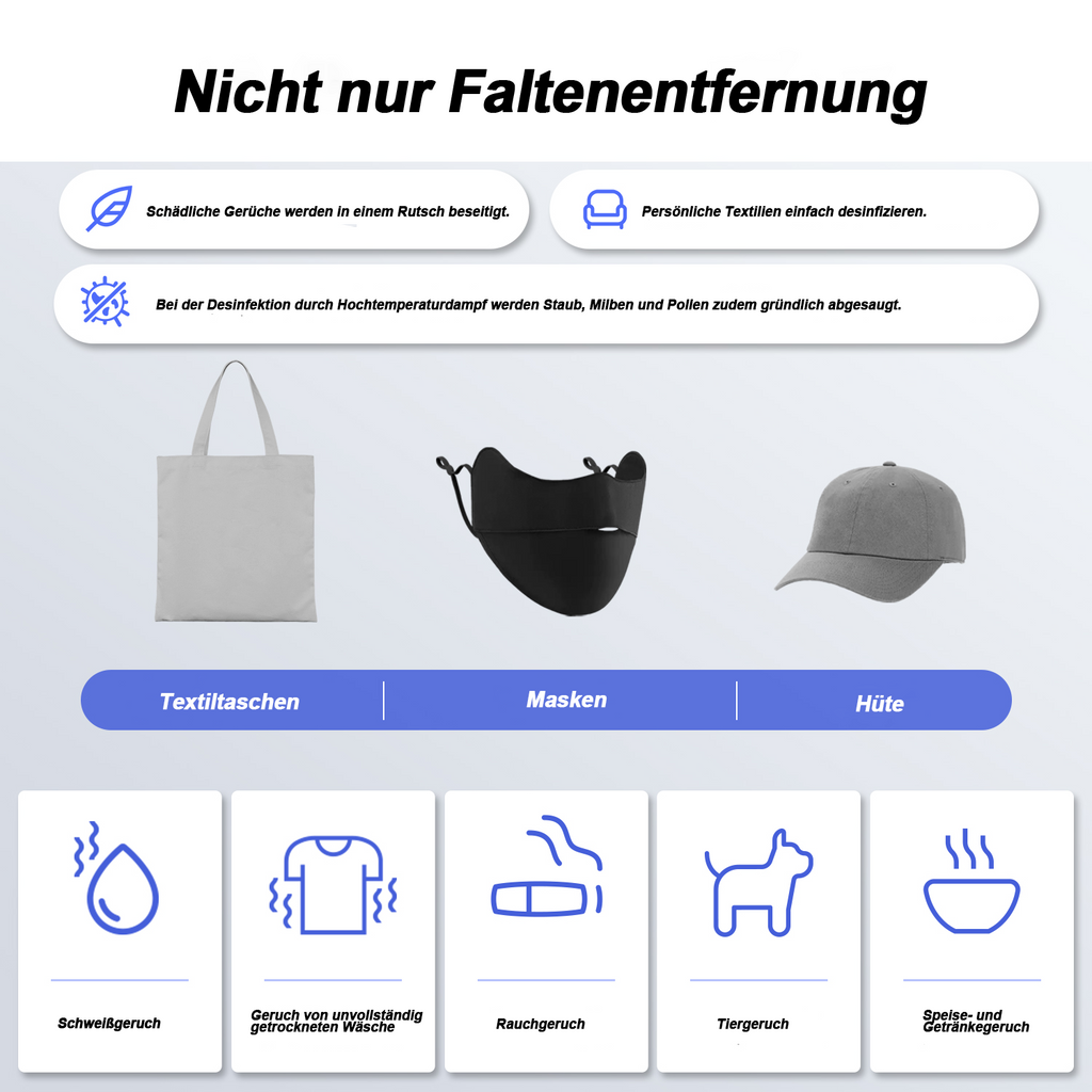 Morus V6 Vakuum-Dampfbügler für Kleidung